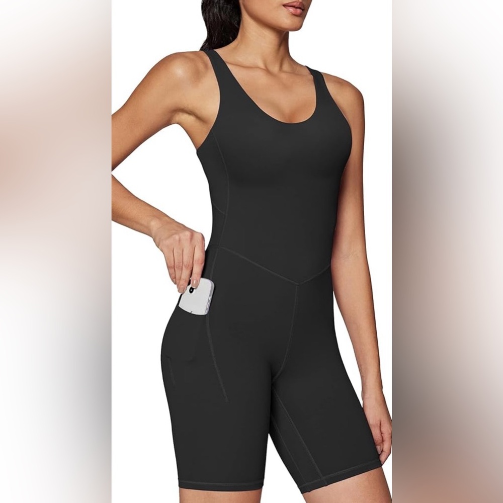 IUGA One Piece Tummy Support Black Jumpsuit NWT